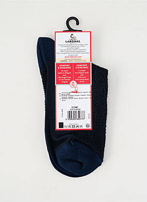 Chaussettes maille fine bleu LABONAL femme