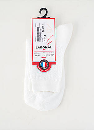 Chaussettes stretch blanc LABONAL femme