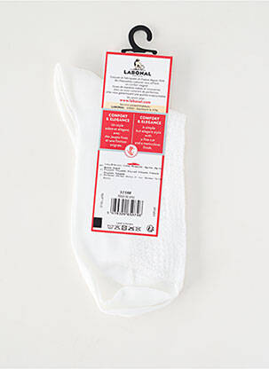 Chaussettes stretch blanc LABONAL femme
