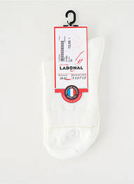 Chaussettes maille fine blanc LABONAL femme