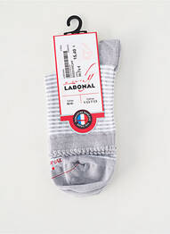 Chaussettes maille fine gris LABONAL femme