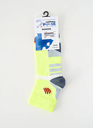 Chaussettes imprimé fantaisie jaune LABONAL homme