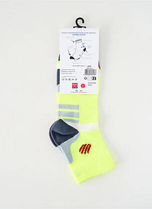 Chaussettes imprimé fantaisie jaune LABONAL homme
