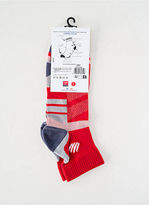 Chaussettes imprimé fantaisie rouge LABONAL homme
