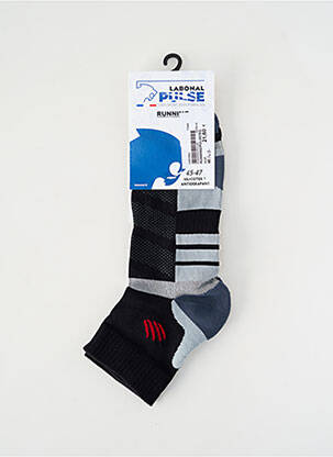 Chaussettes imprimé fantaisie noir LABONAL homme