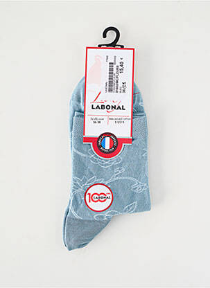 Chaussettes stretch bleu LABONAL femme