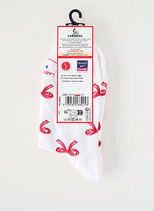 Chaussettes maille fine rose LABONAL femme