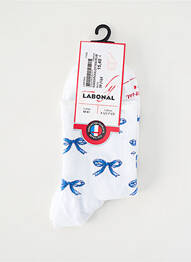 Chaussettes maille fine bleu LABONAL femme