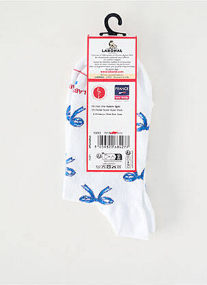 Chaussettes maille fine bleu LABONAL femme