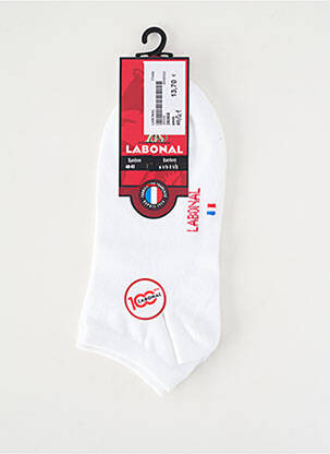 Chaussettes stretch blanc LABONAL homme