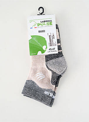 Chaussettes tissage chiné beige LABONAL homme