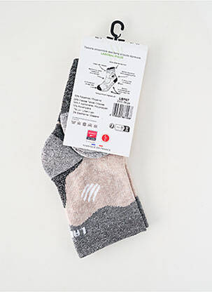 Chaussettes tissage chiné beige LABONAL homme