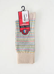 Chaussettes stretch beige LABONAL homme