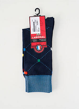 Chaussettes stretch bleu LABONAL homme