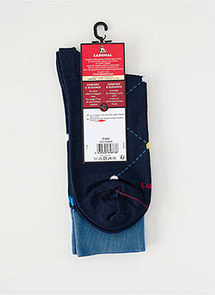 Chaussettes stretch bleu LABONAL homme