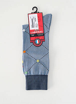 Chaussettes stretch bleu LABONAL homme