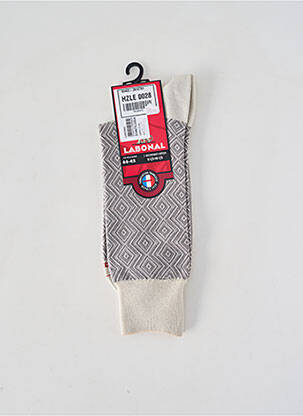 Chaussettes stretch gris LABONAL homme