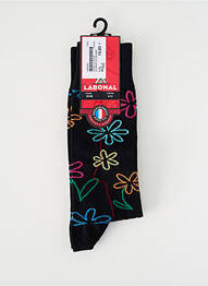 Chaussettes maille fine noir LABONAL femme