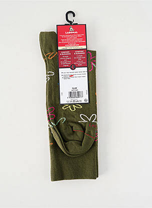 Chaussettes stretch vert LABONAL femme