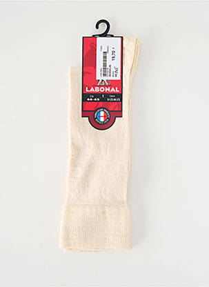Chaussettes maille fine beige LABONAL femme