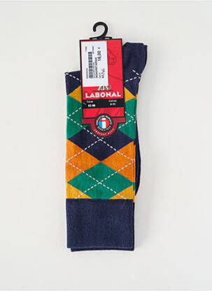 Chaussettes stretch bleu LABONAL homme