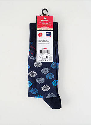 Chaussettes maille fine bleu LABONAL femme