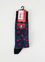Chaussettes maille fine bleu LABONAL femme