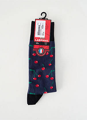 Chaussettes maille fine bleu LABONAL femme