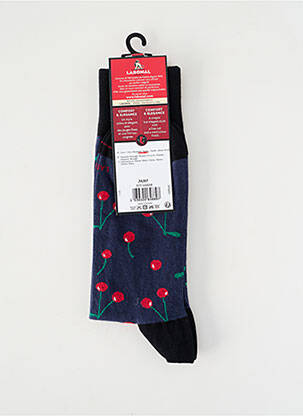 Chaussettes imprimé fantaisie bleu LABONAL femme