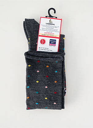 Chaussettes maille fine gris LABONAL femme