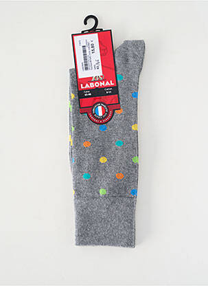 Chaussettes maille fine gris LABONAL femme