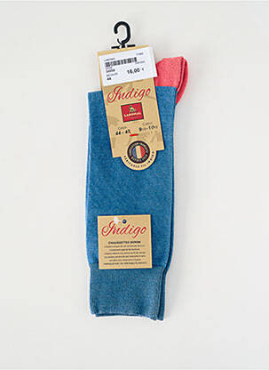 Chaussettes tissage chiné bleu LABONAL homme