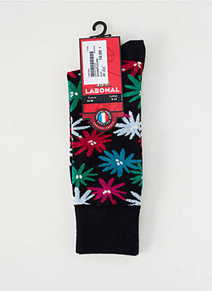 Chaussettes maille fine noir LABONAL femme