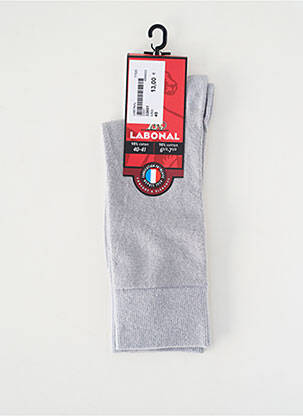 Chaussettes maille fine gris LABONAL femme