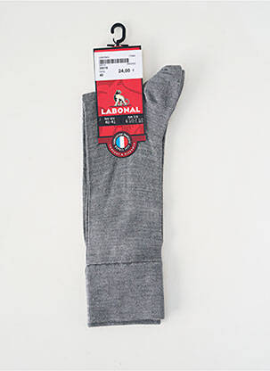 Chaussettes tissage chiné gris LABONAL homme