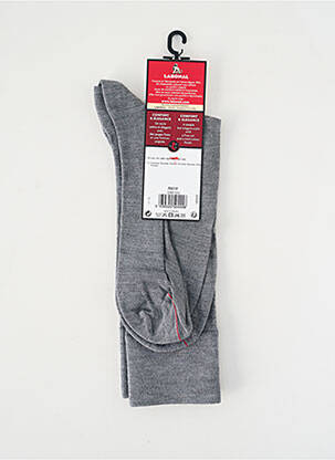Chaussettes tissage chiné gris LABONAL homme