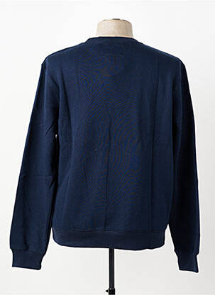 Sweat-shirt manches longues manches longues bleu DAYTONA homme