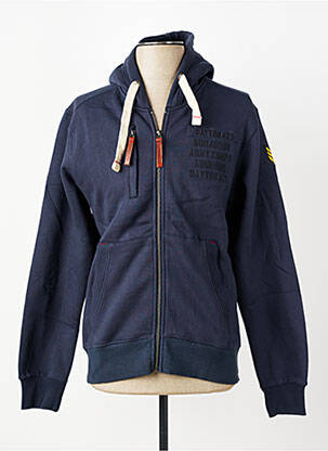 Veste casual coupe droite bleu DAYTONA homme