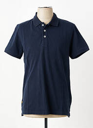 Polo coupe cintrée manches courtes bleu DAYTONA homme