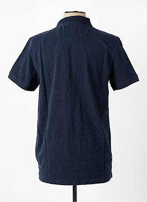 Polo coupe cintrée manches courtes bleu DAYTONA homme