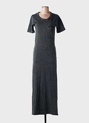 Robe longue manches courtes manches courtes noir ROSE GARDEN femme