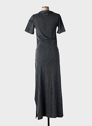 Robe longue manches courtes manches courtes noir ROSE GARDEN femme