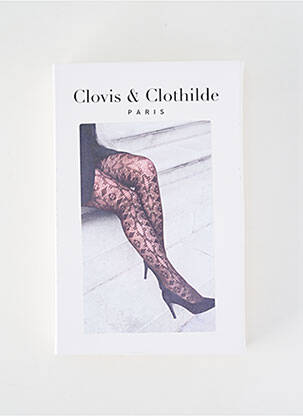 Collants stretch noir CLOVIS & CLOTHILDE femme