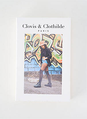 Collants imprimé fantaisie noir CLOVIS & CLOTHILDE femme