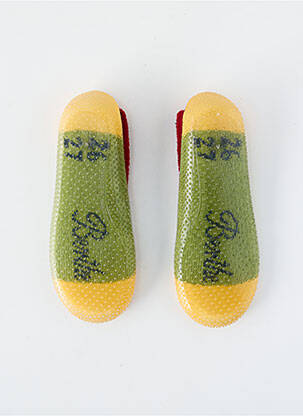 Chaussons/pantoufles type de semelle amortissante bout rond vert BERTHE AUX GRANDS PIEDS enfant
