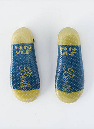 Chaussons/pantoufles bout rond bout rond vert BERTHE AUX GRANDS PIEDS enfant