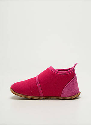 Chaussons/pantoufles fermeture scratch bout rond rose GIESSWEIN fille