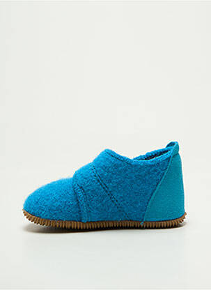 Chaussons/pantoufles fermeture scratch bout rond bleu GIESSWEIN garçon
