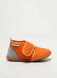 Chaussons/pantoufles fermeture scratch bout rond orange GIESSWEIN garçon