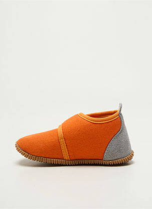 Chaussons/pantoufles fermeture scratch bout rond orange GIESSWEIN garçon